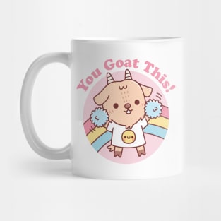 Cute Goat Cheerleader You Goat This Pun Mug